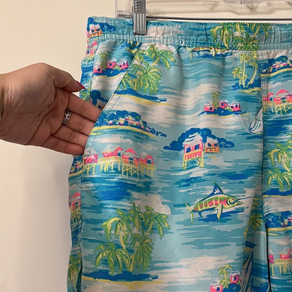 Vineyard Vines Men’s 7” Printed Chappy Coastal Print Swim Trunks XS - Picture 3 of 10